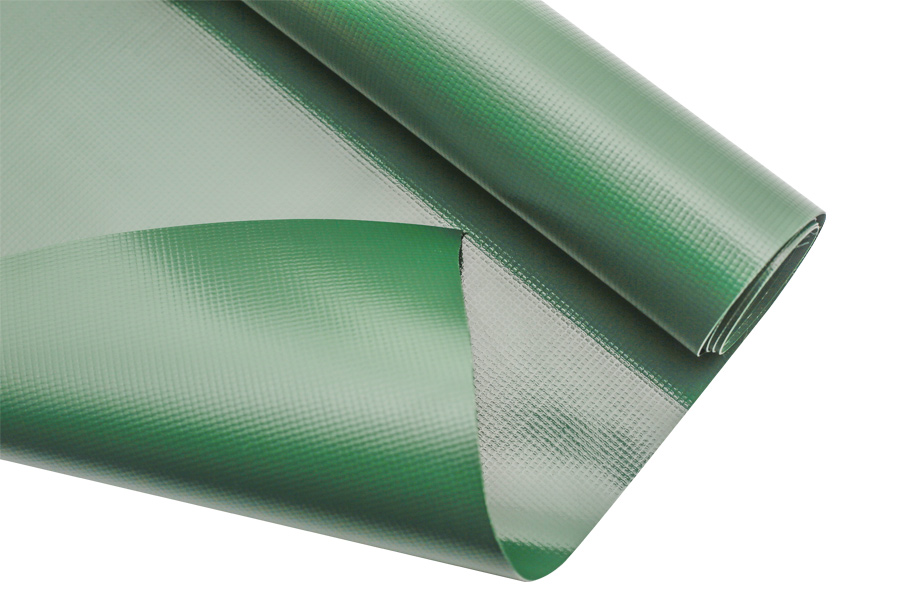 Custom Reinforced Green Gravis Officium Vinyl Tarp PVC Tarpaulin Cover Sheet With Eyelet PVC Truck Tarpaulin